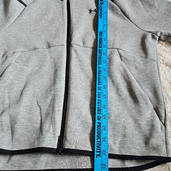 Under Amour Women's Gray Full Zip Hoodie Running Training Walking Jacket  XS - Picture 4 of 9